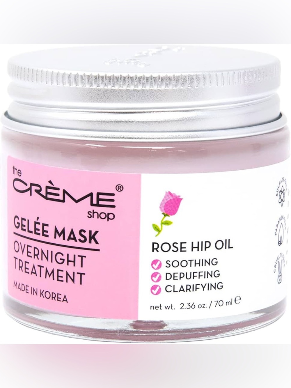 Rose Hip Oil Gelée Mask Overnight Treatment – Pink